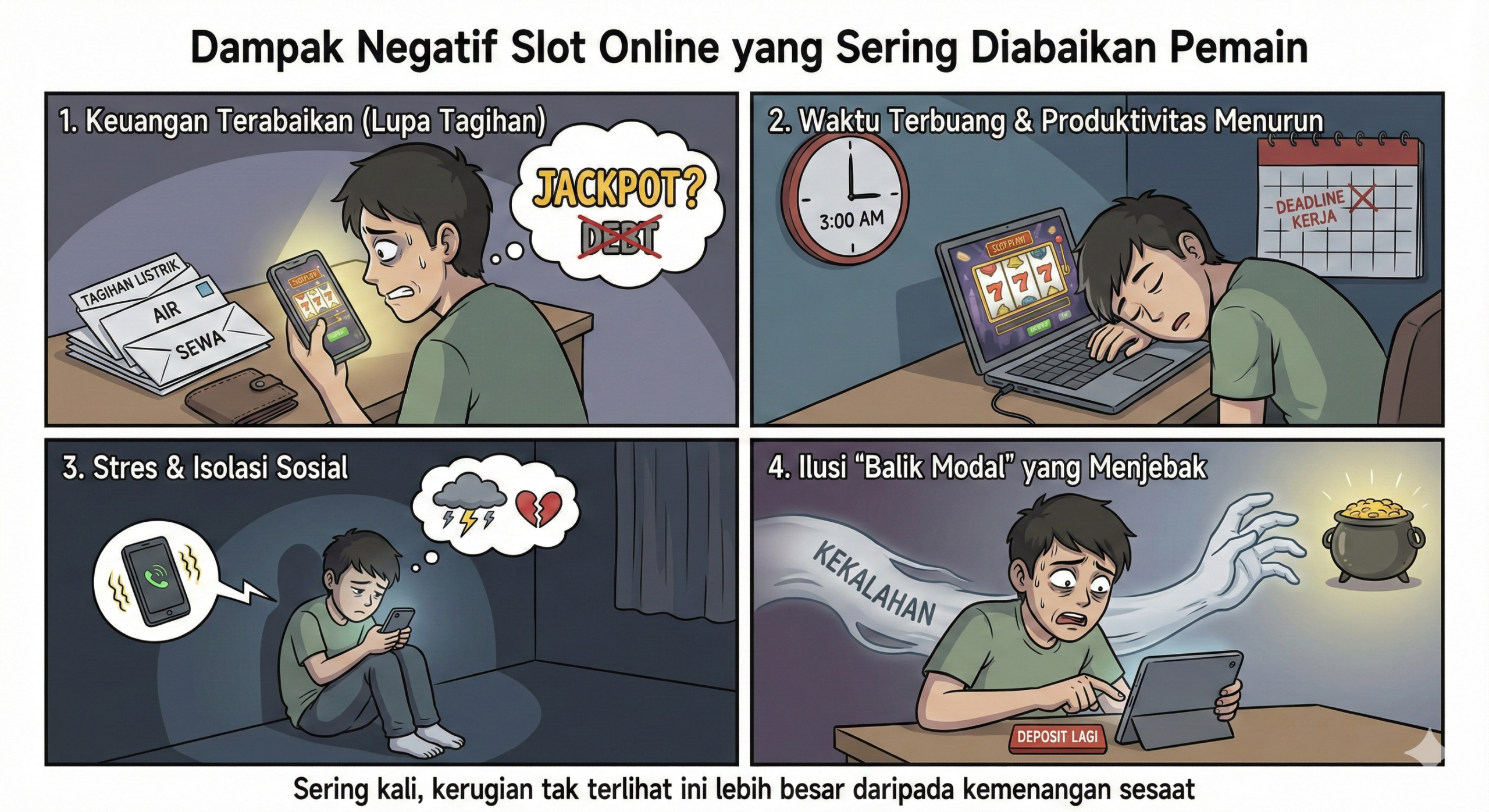 Dampak Negatif Slot Online yang Sering Diabaikan Pemain